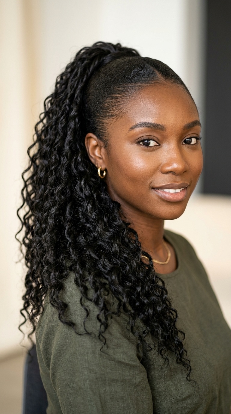 Crochet Water Wave Ponytail