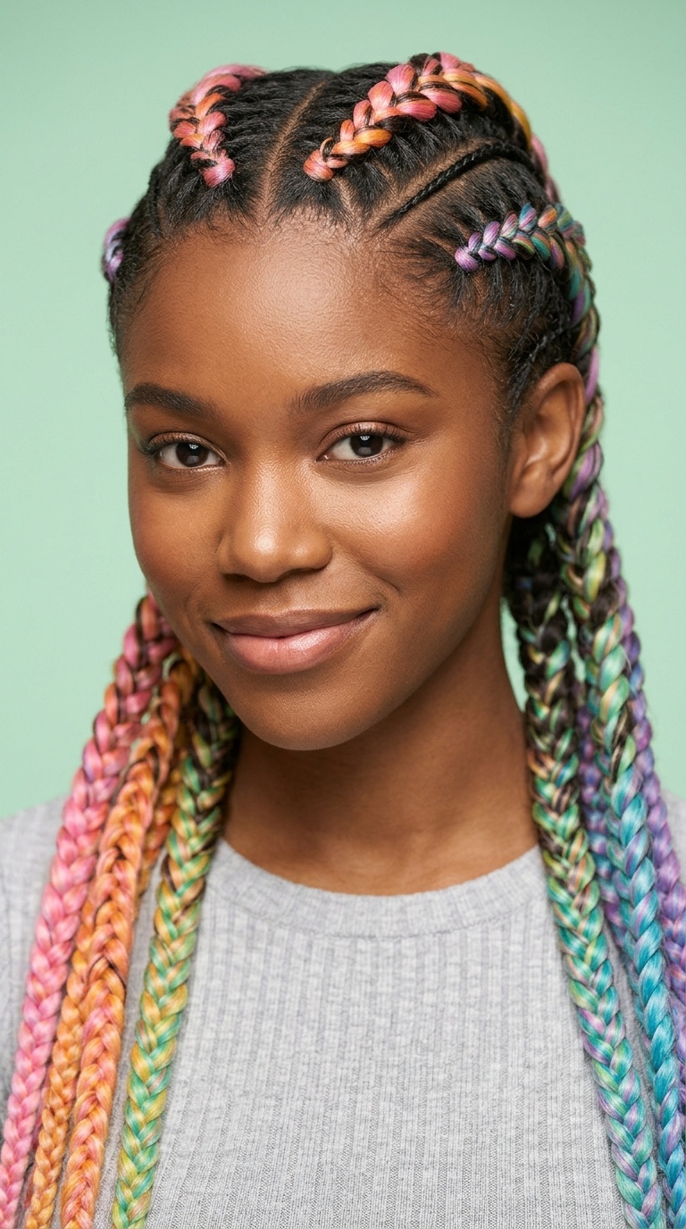 Cross-Over Rainbow Braids