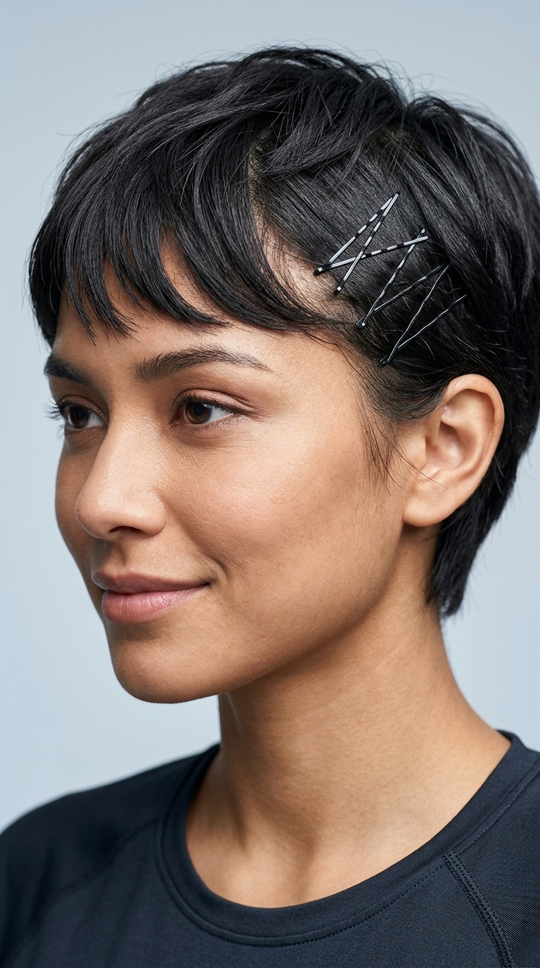 Crossed Bobby Pin Shield