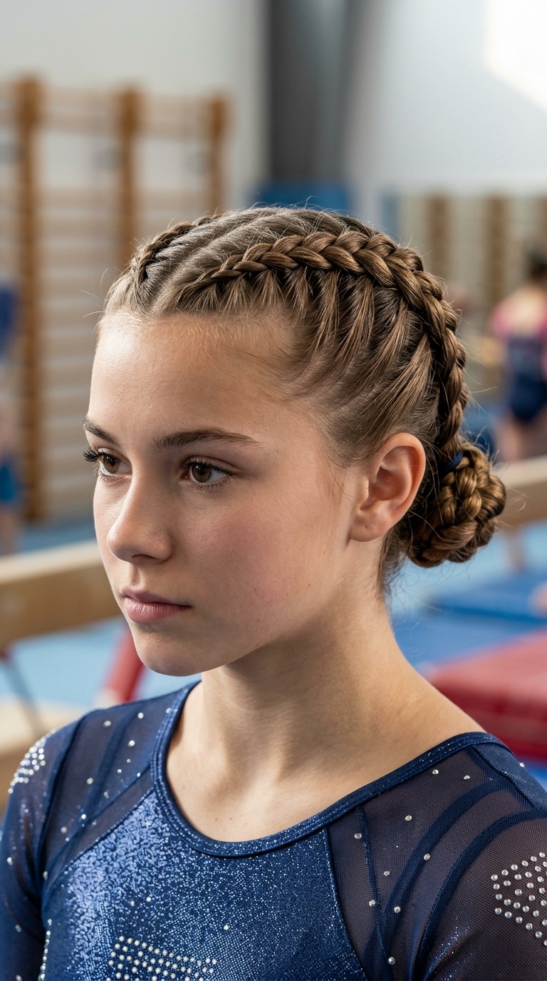 Crossed Dutch Braids