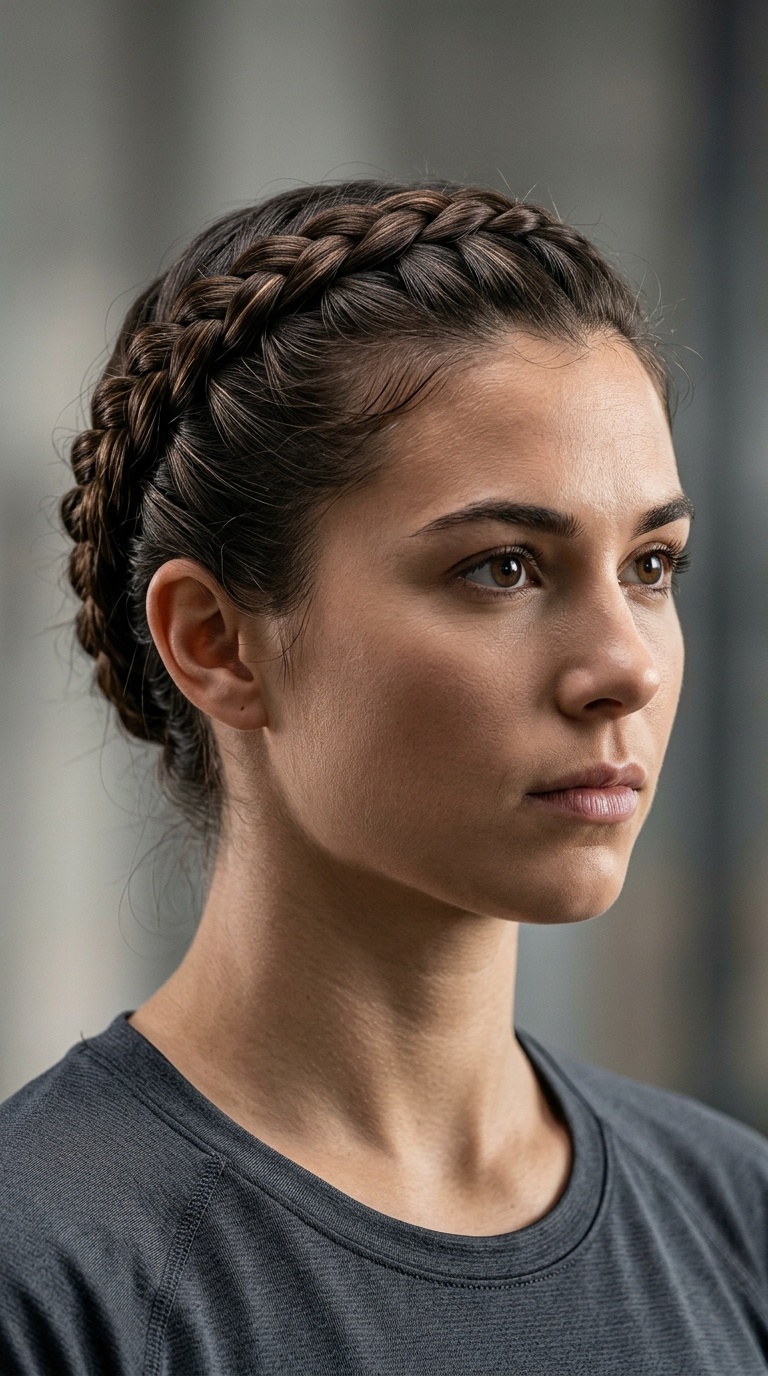 Crown Braid for Maximum Control