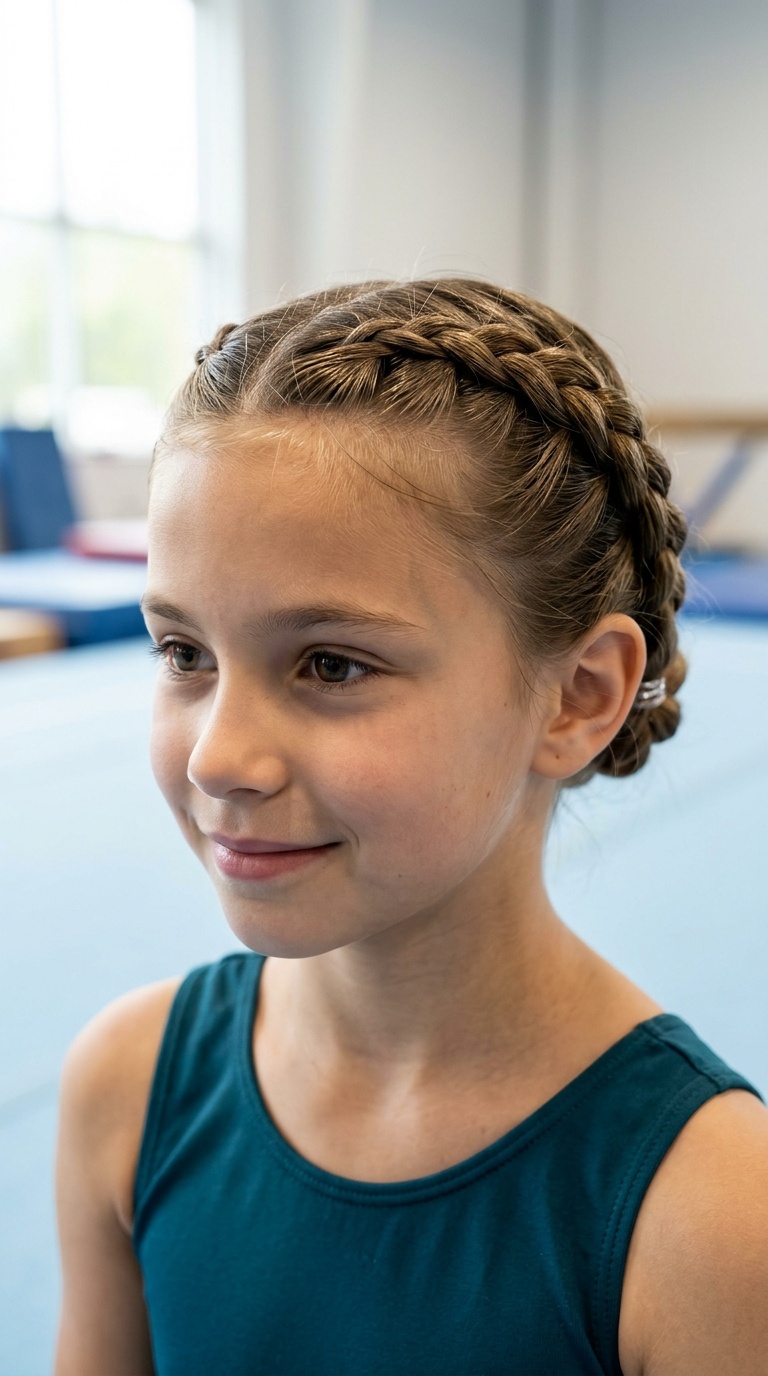 Crown Braid with Elastic Base