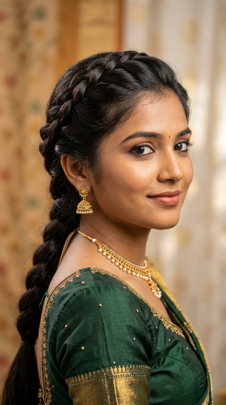 Crown Braid with Long Tail