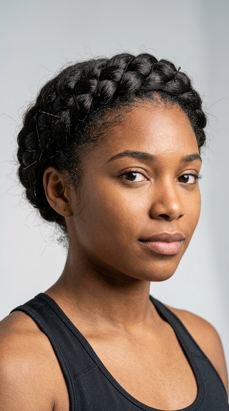Crown Braid with Pins
