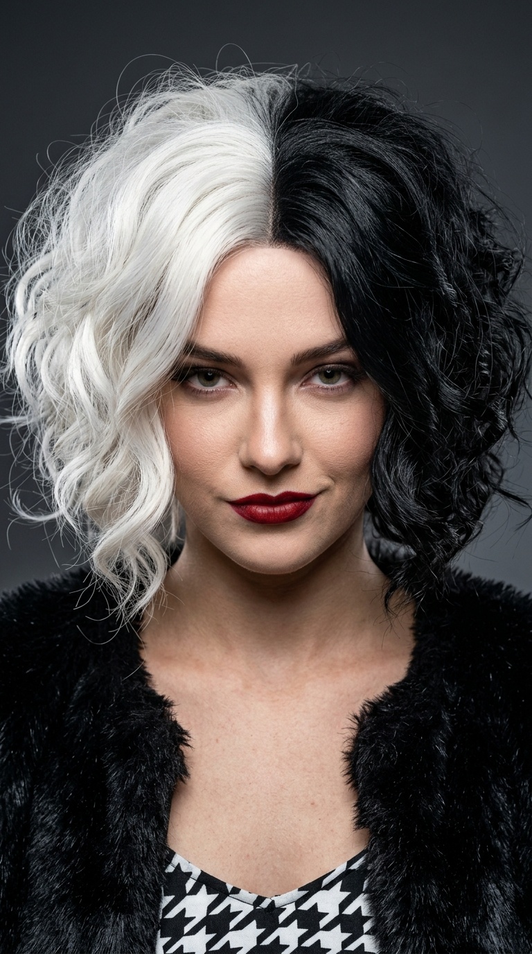 Cruella Contrast Split