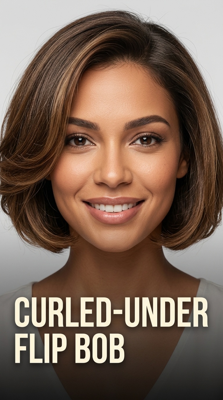 Curled-Under Flip Bob