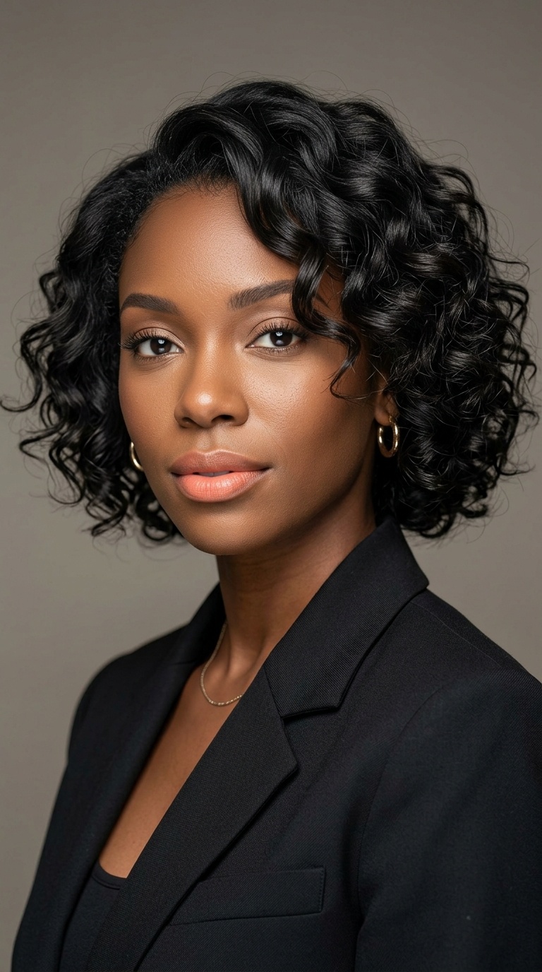 Curly Bob with Soft Waves