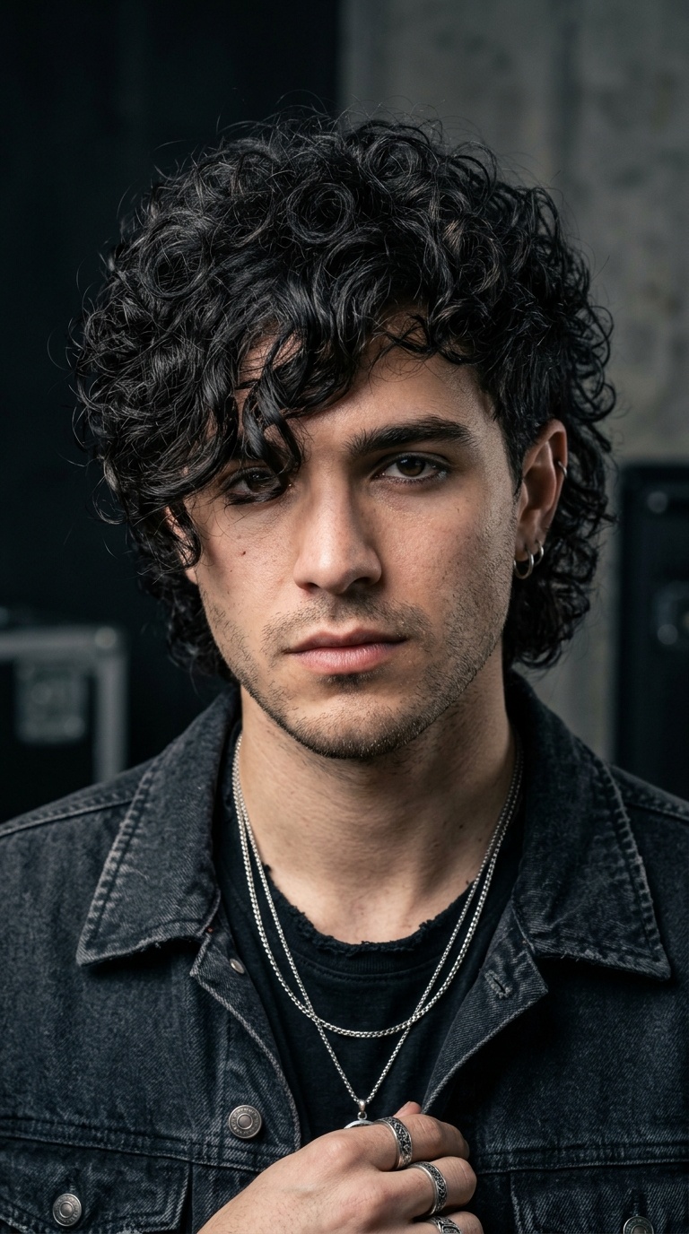 Curly Emo Shag