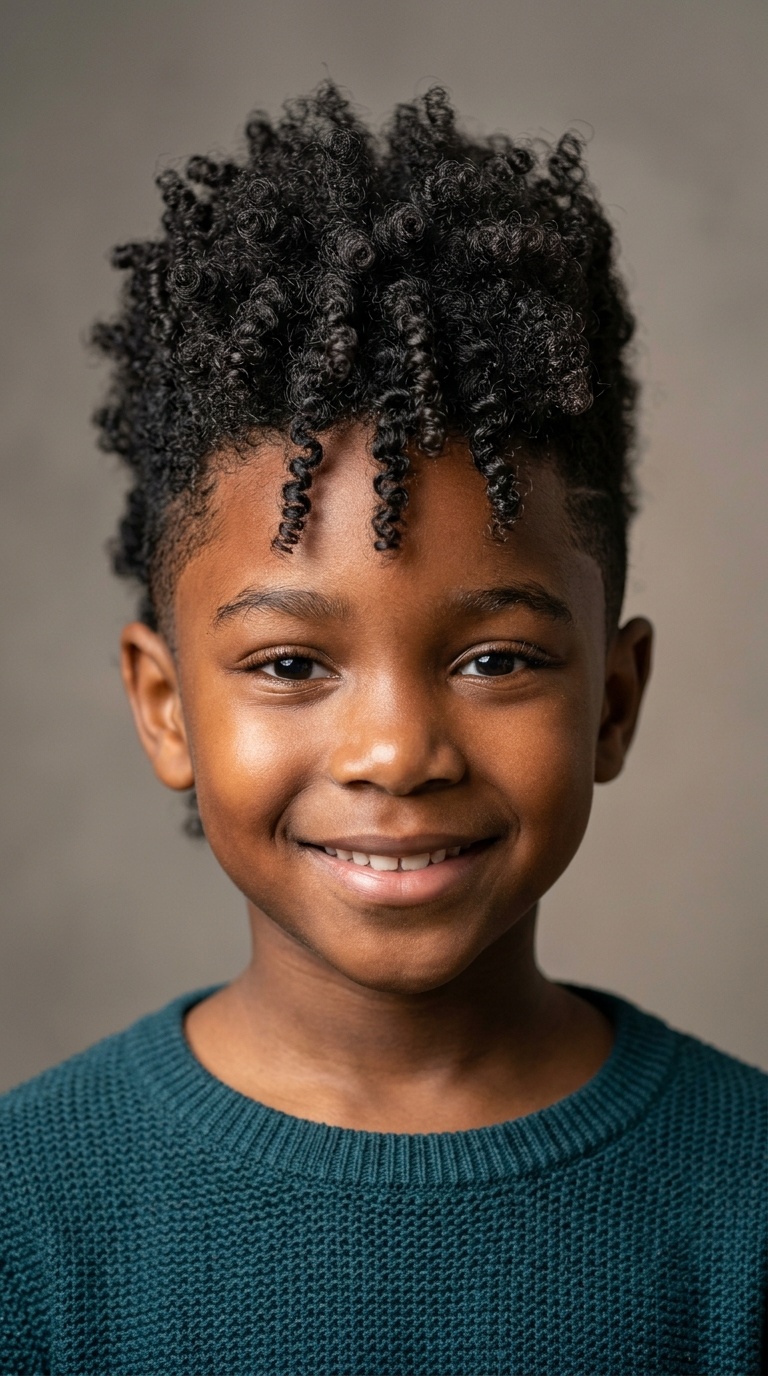 Curly Fro-Hawk