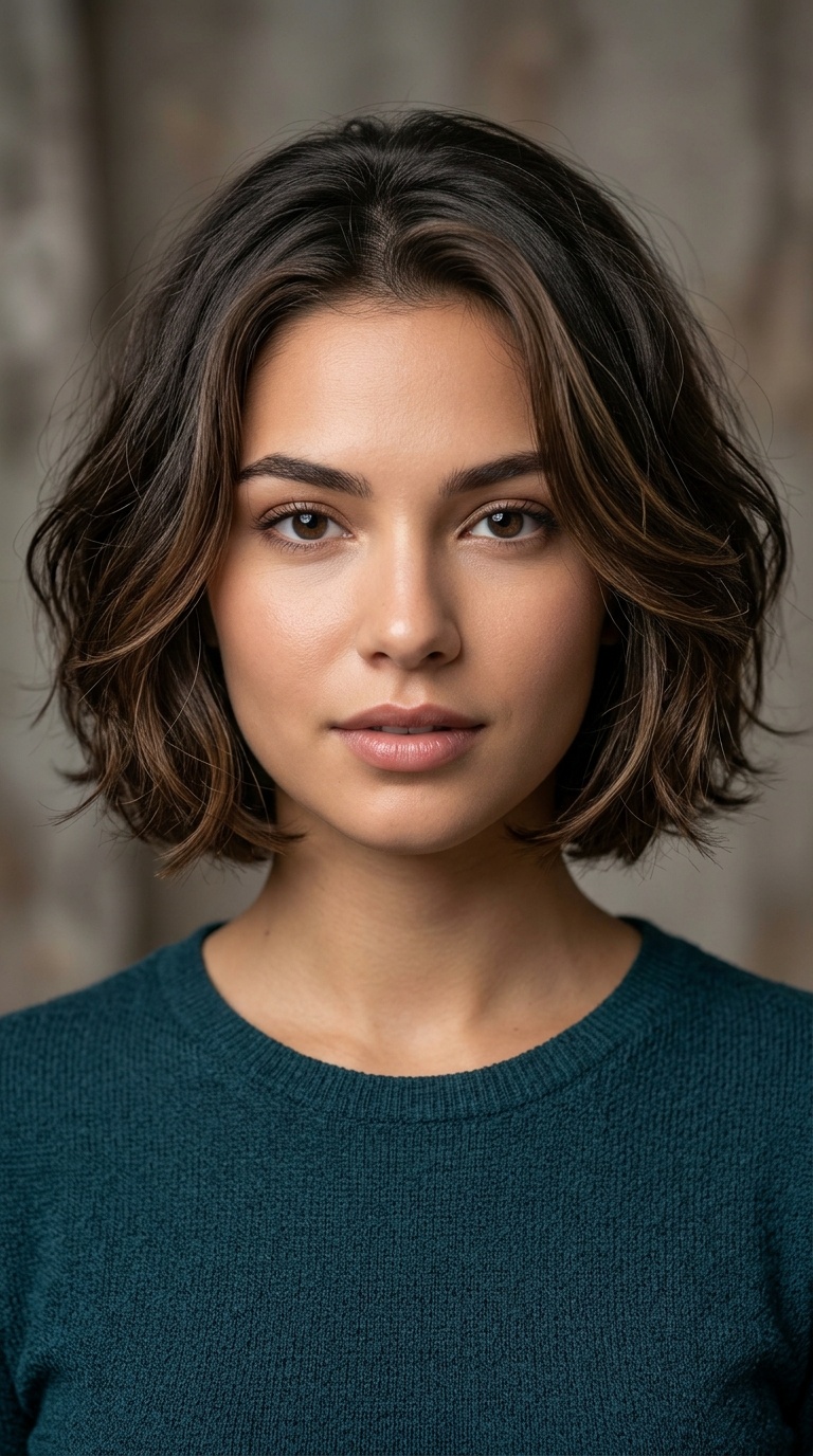 De-Bulked Rounded Bob