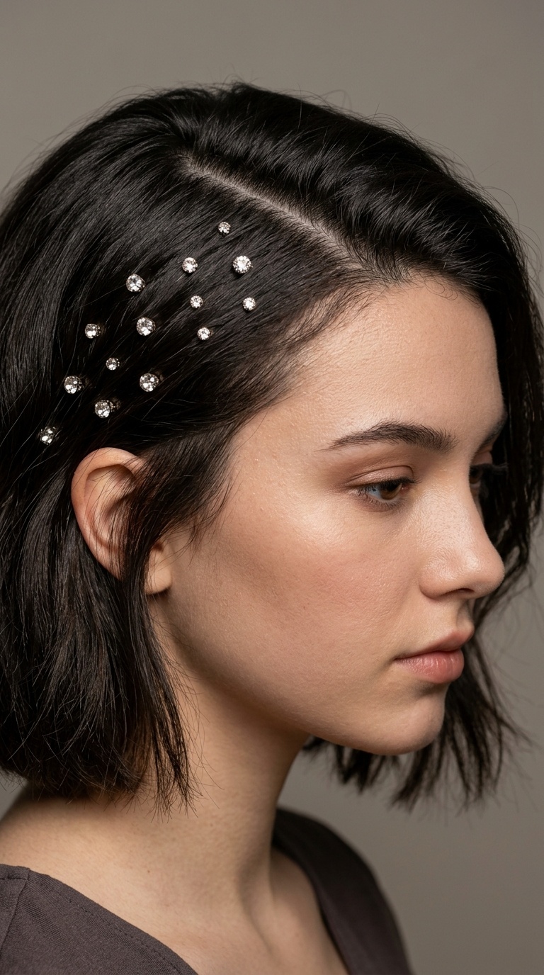 Deep Side Part with Cascading Pins