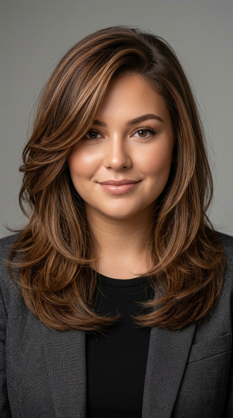 Deep Side Part with Layered Blowout