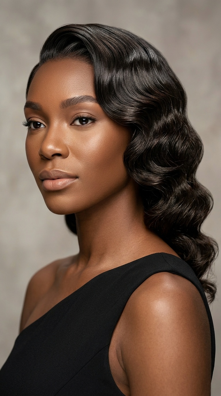 Deep Side Sweep with Finger Waves