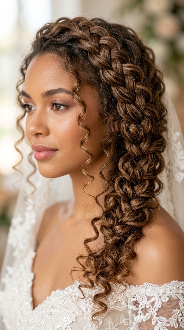 Defined Spiral Waterfall Braid