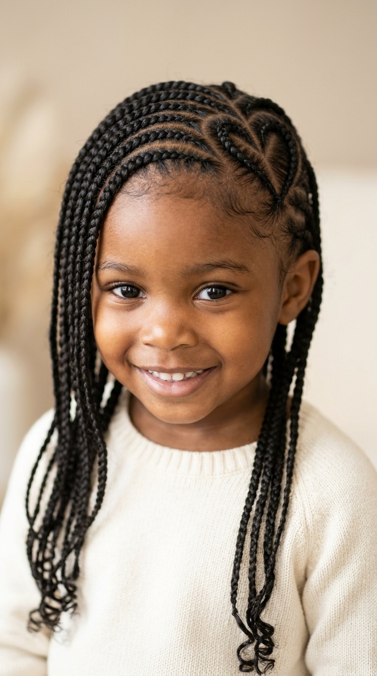 Diagonal Feed-in Braids with Heart Part