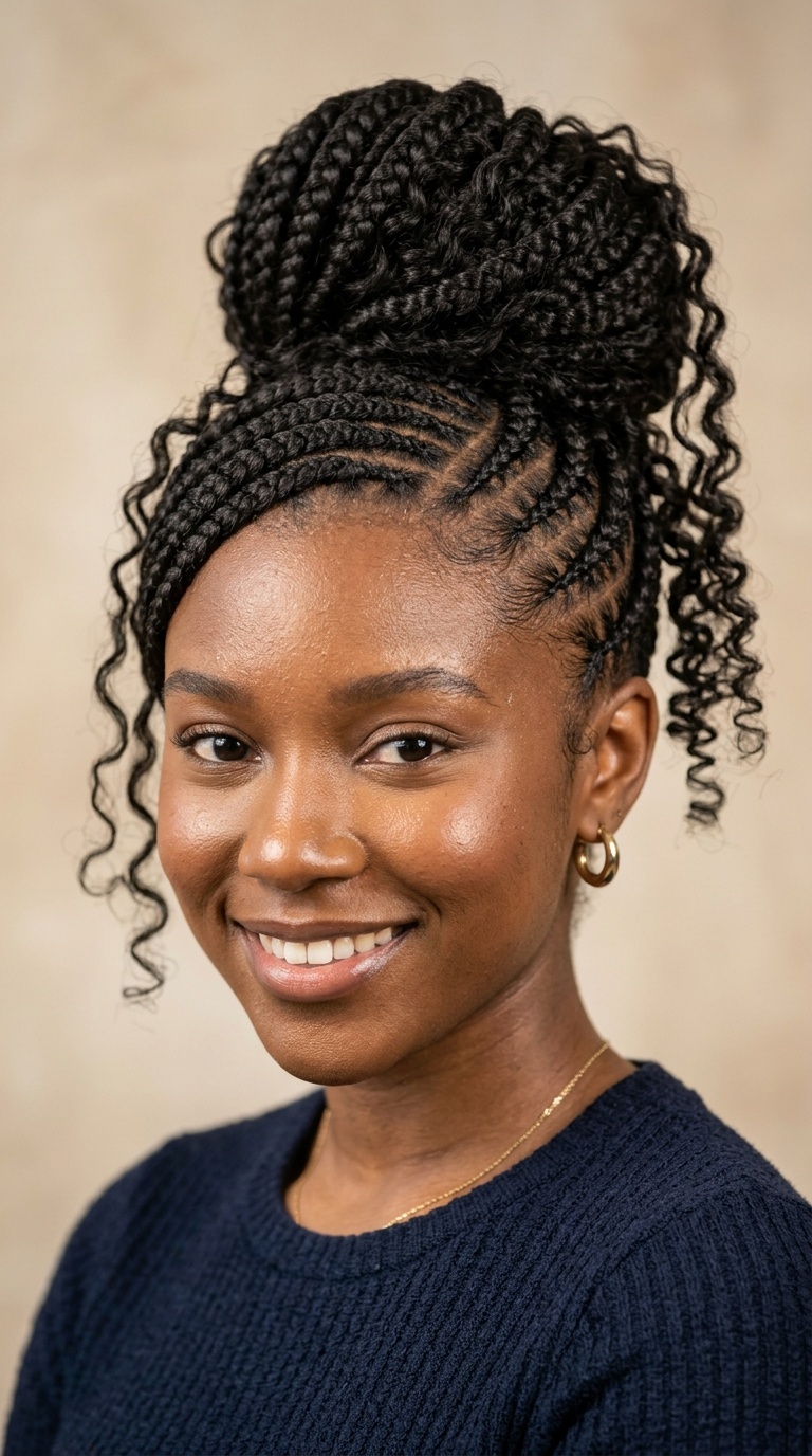 Diagonal Feed-In Updo