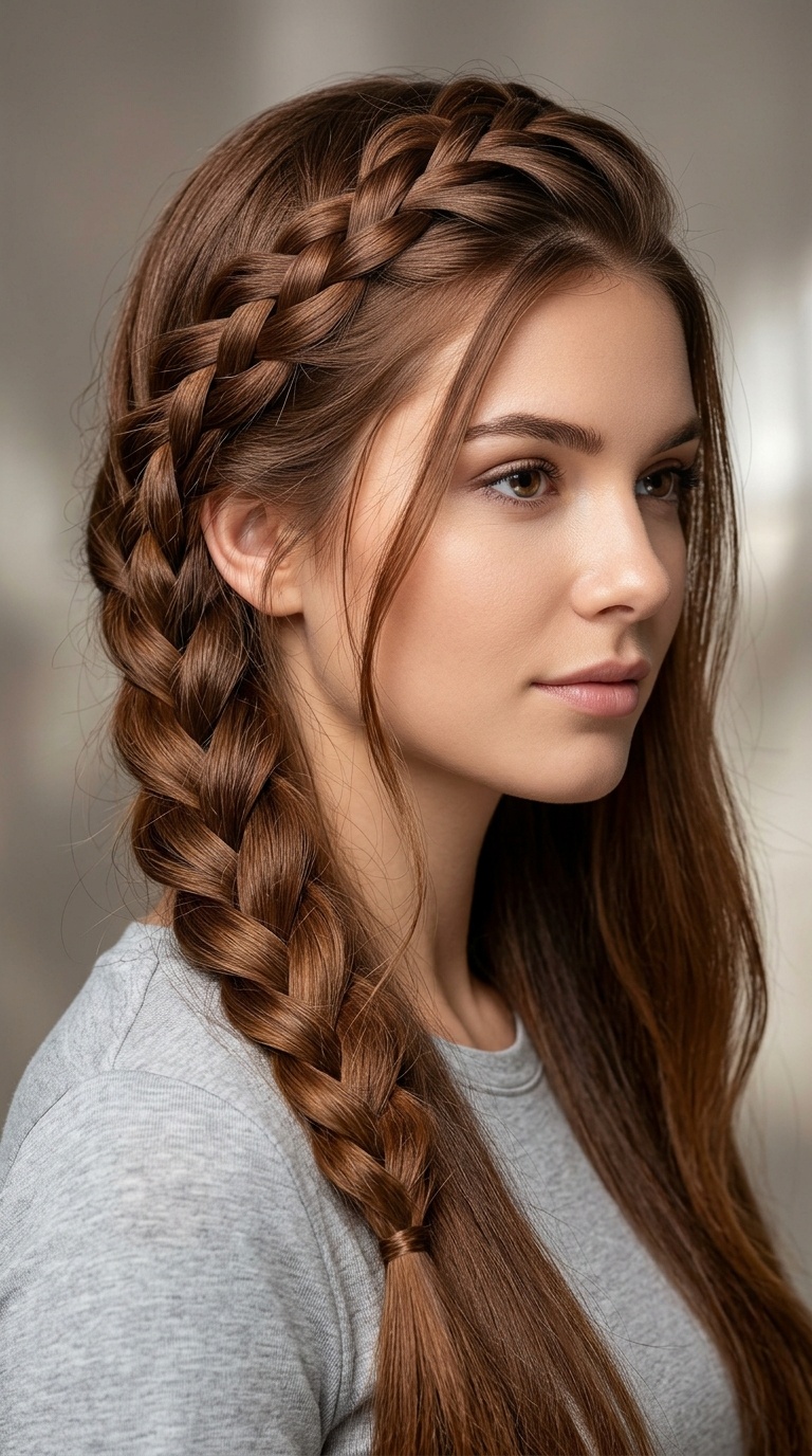 Diagonal French Braid