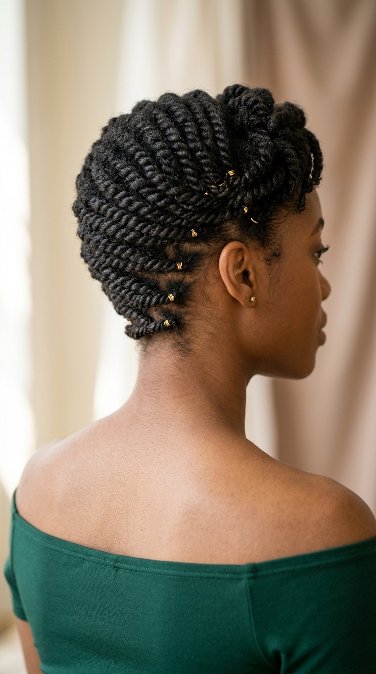Diagonal Nape Twists
