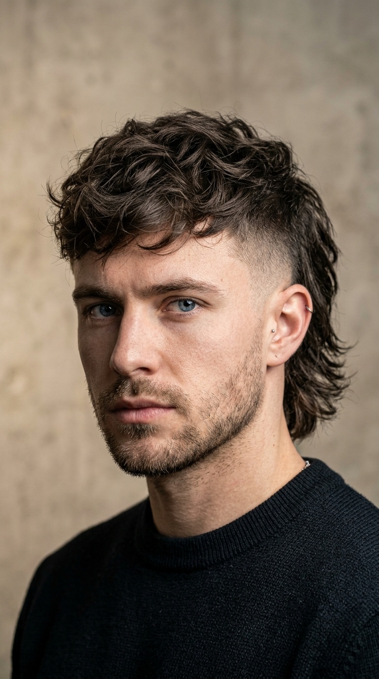 Disconnected Mullet with Sharp Taper