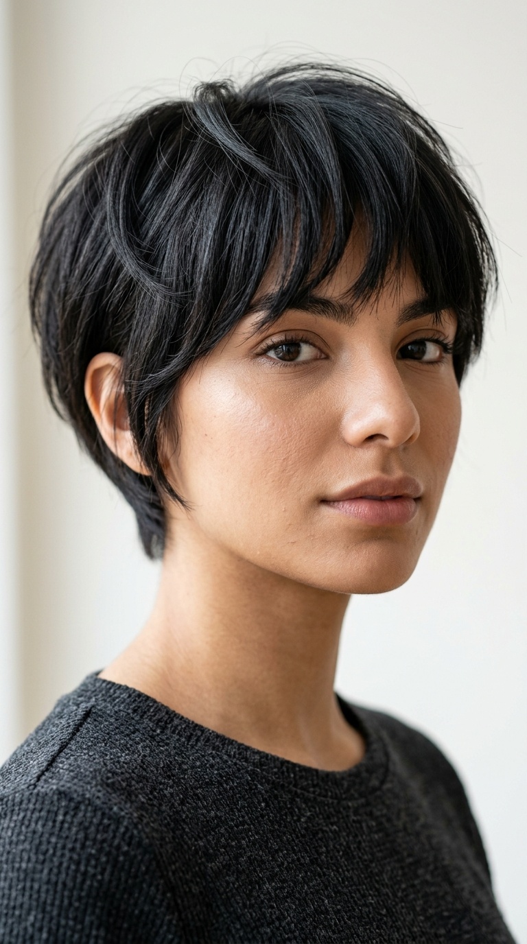 Disconnected Pixie Bob with Layered Fringe
