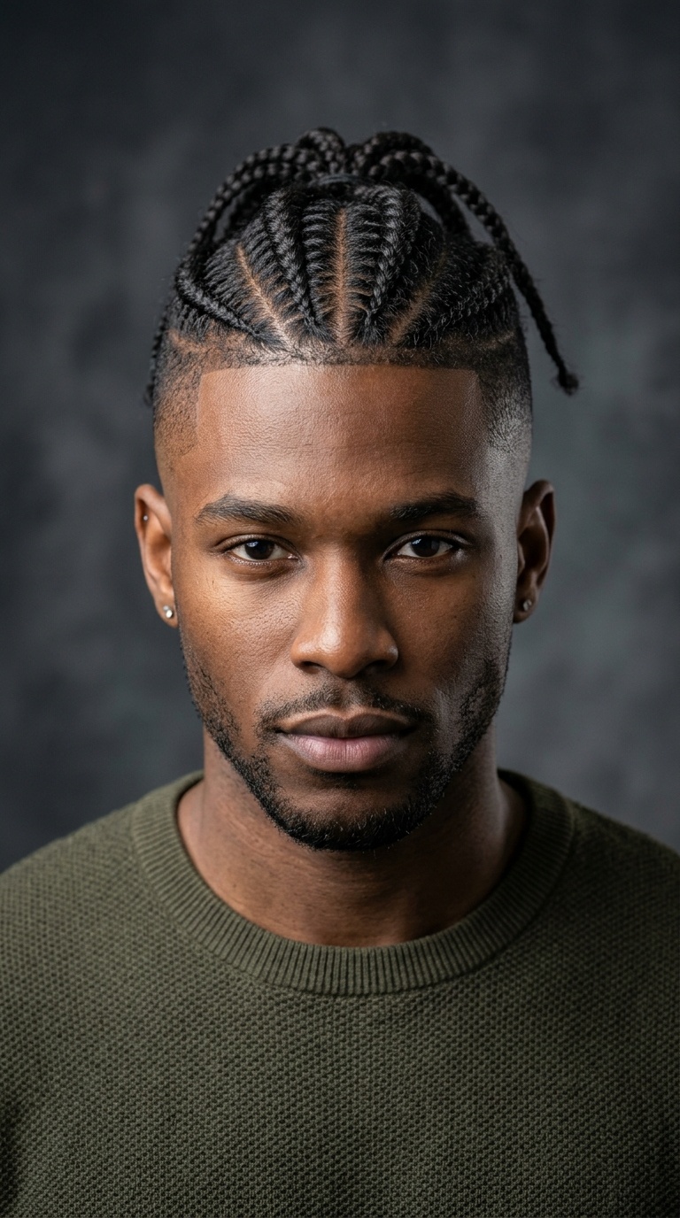 Disconnected Undercut with Braided Top