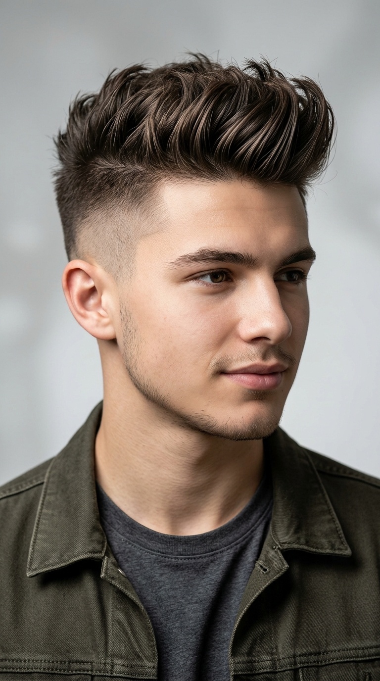 Disconnected Undercut with Textured Quiff