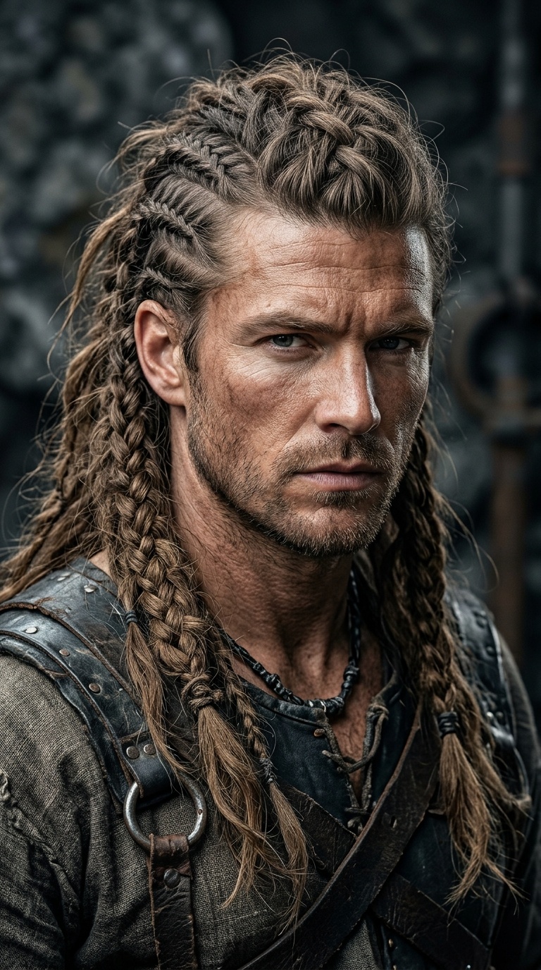 Disheveled Viking Braids