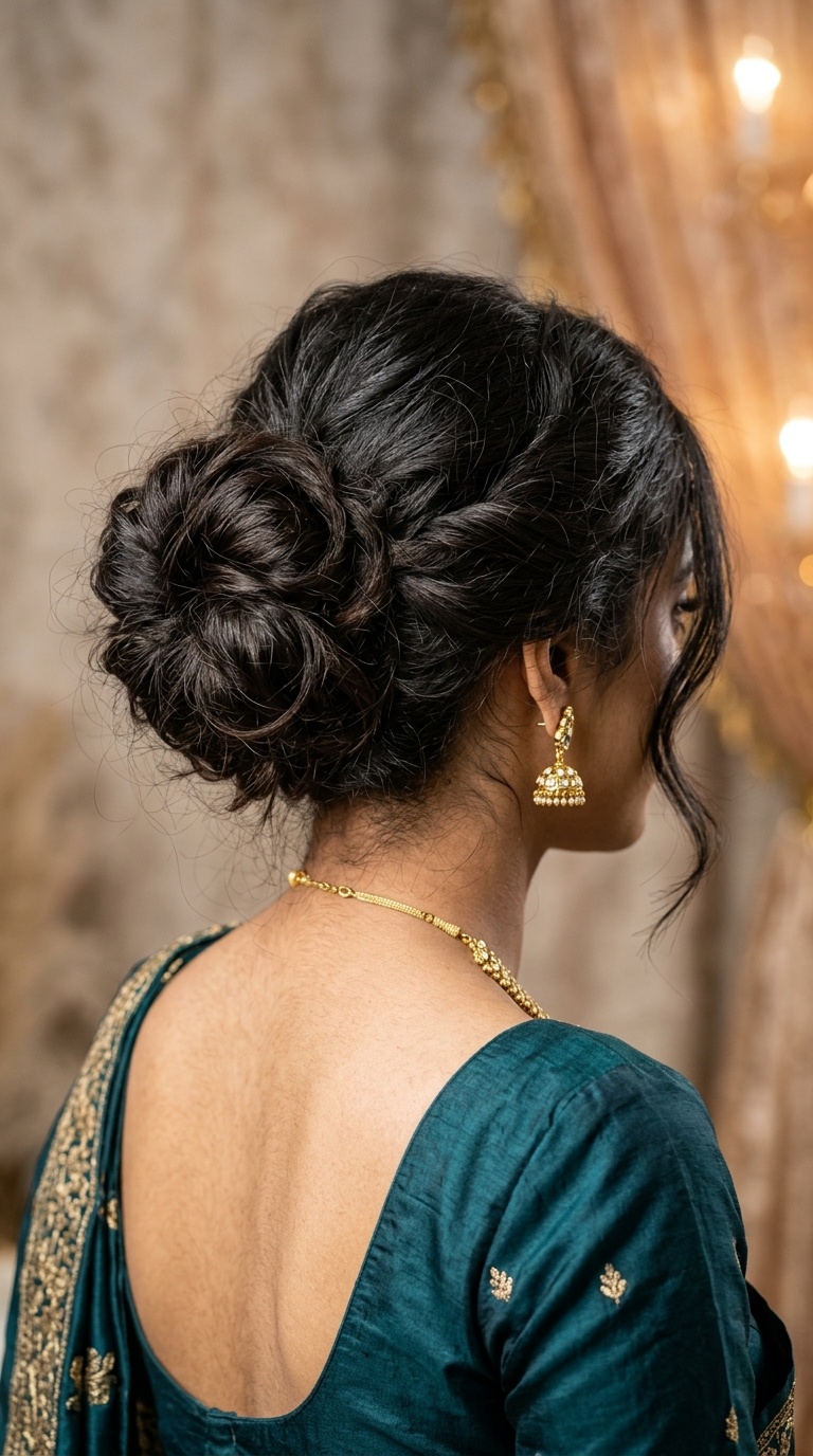 Donut-Style Loose Messy Bun