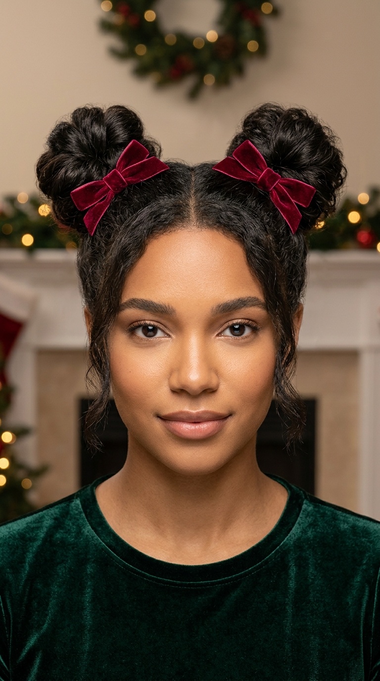 Double Bow Space Buns