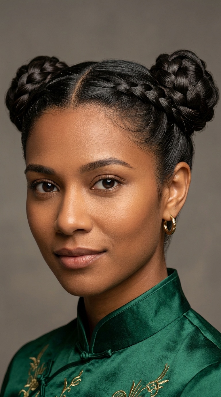 Double Braided Buns
