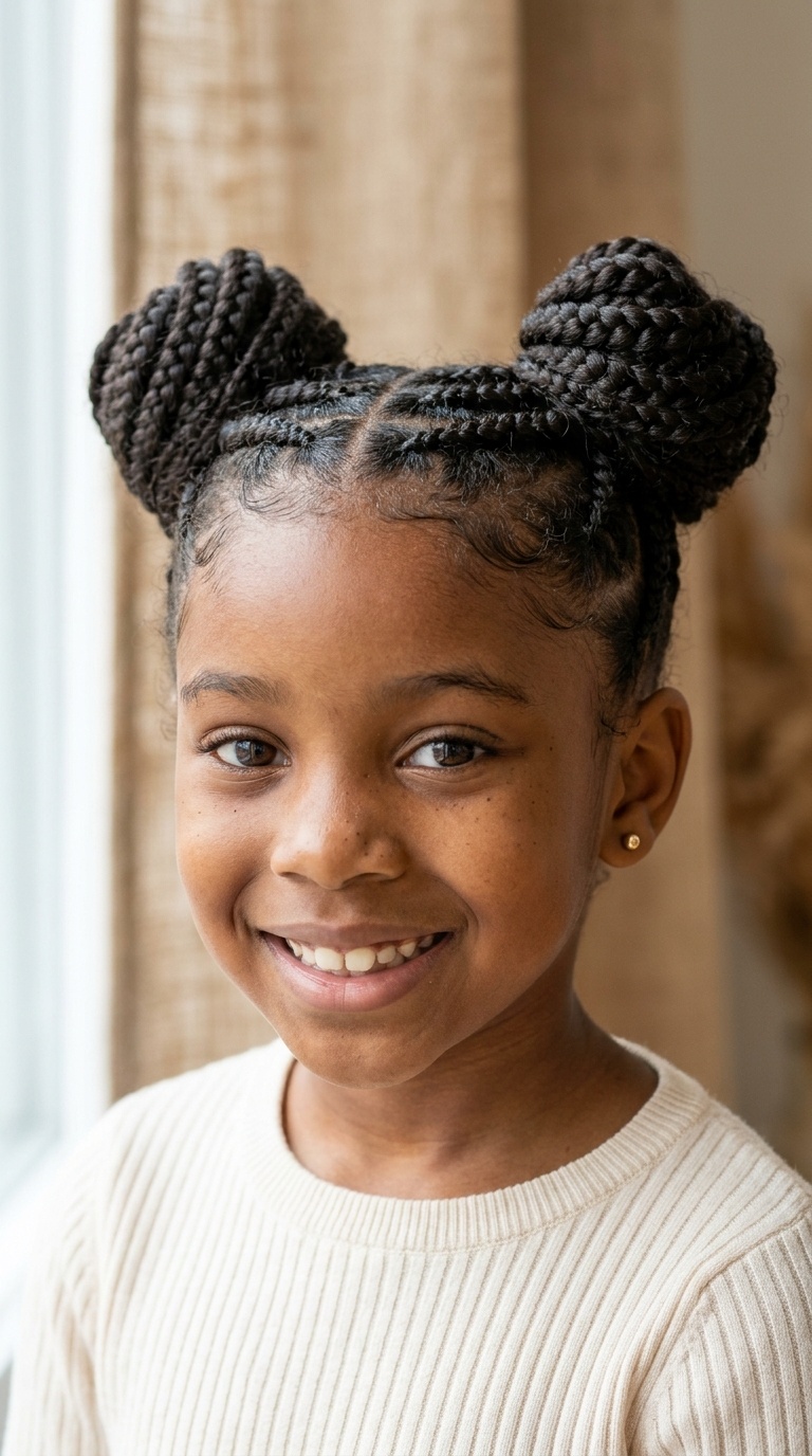 Double Braided Buns (Space Buns)