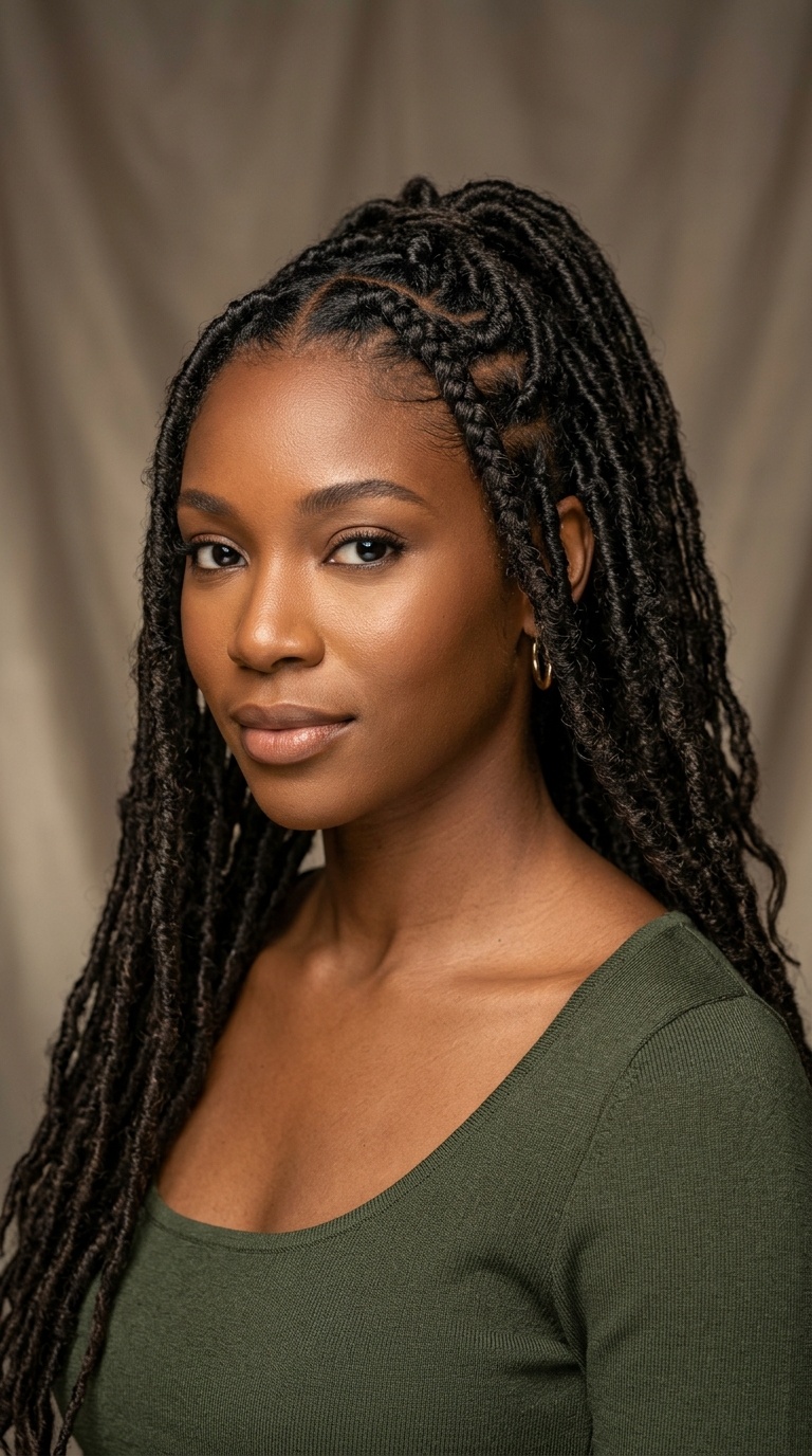 Double Braided Half-Up