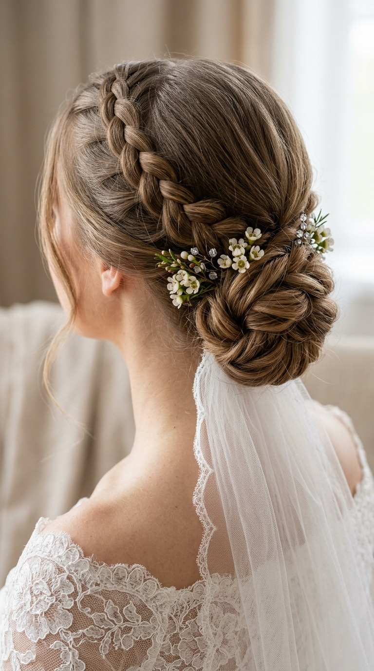 Double Braided Low Bun