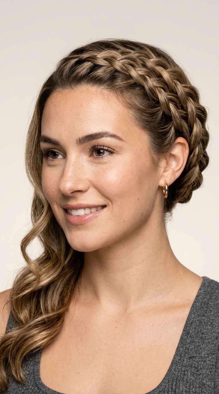 Double Braided Side Crown