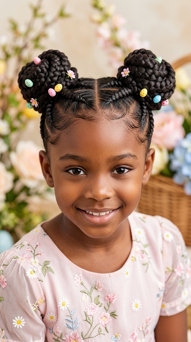 Double Bun Braids (Space Buns)