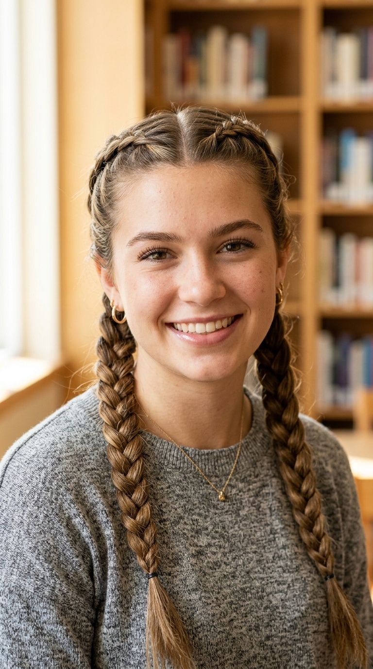 Double Dutch Braid Pigtails