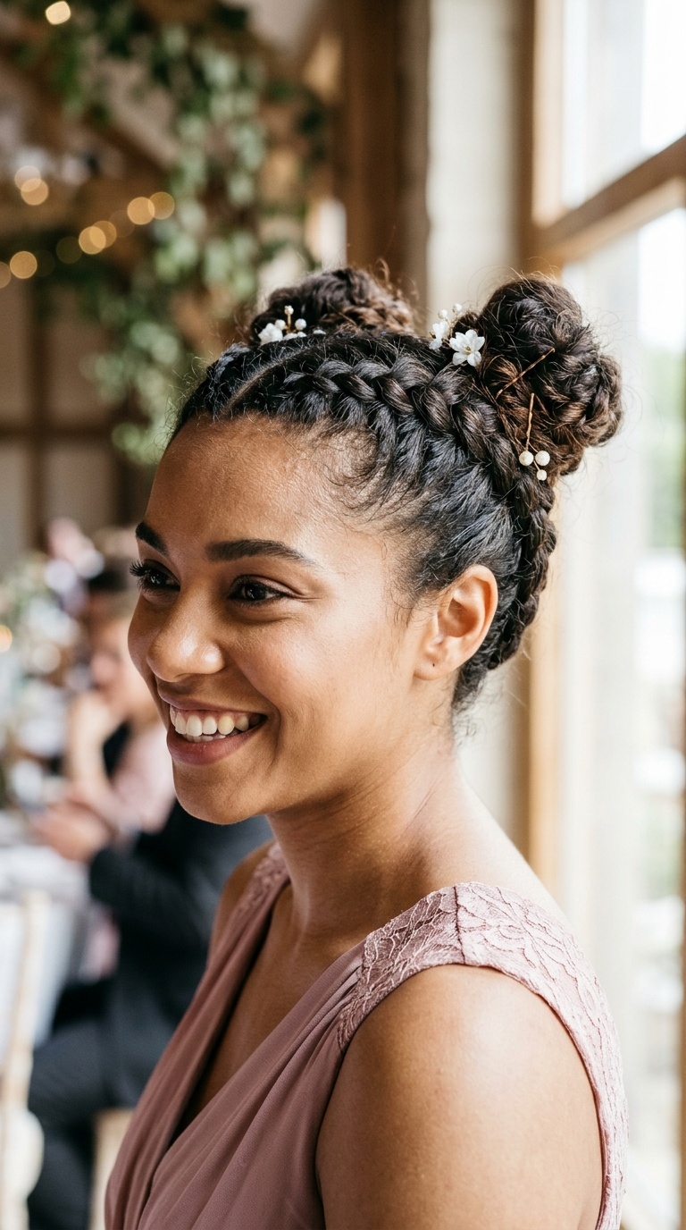 Double Dutch Braided Buns
