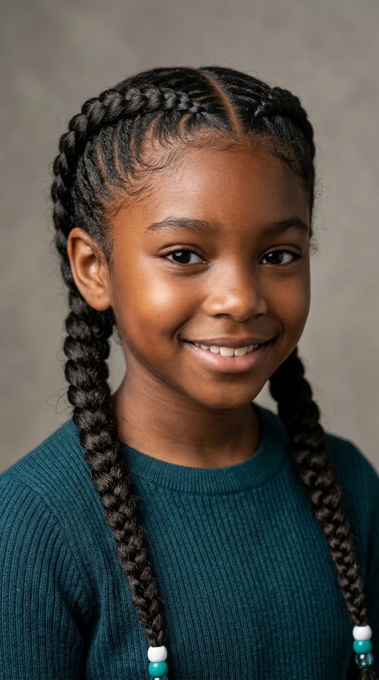 Double Dutch Braids (Cornrows)