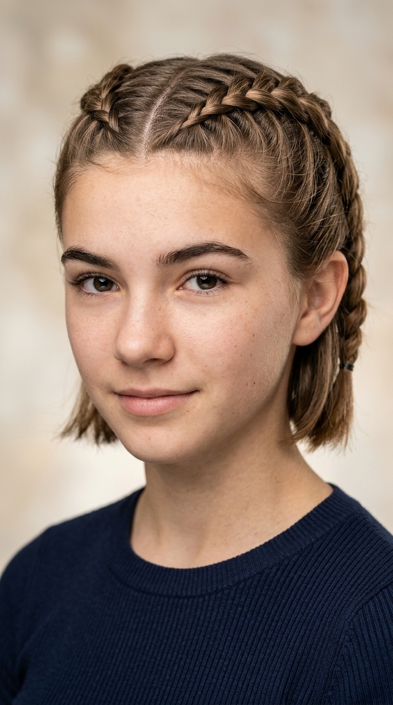 Double Dutch Braids for Bobs