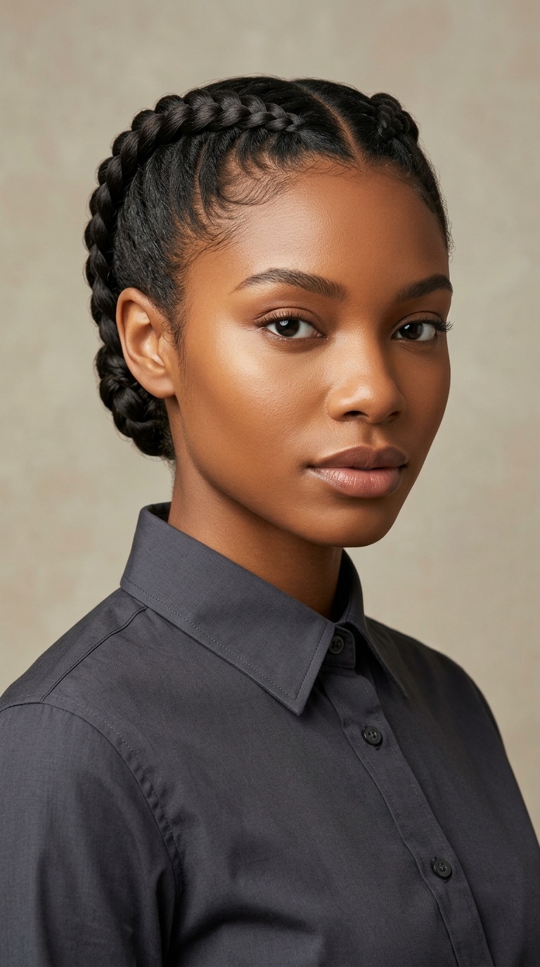 Double Dutch Braids (Tucked)