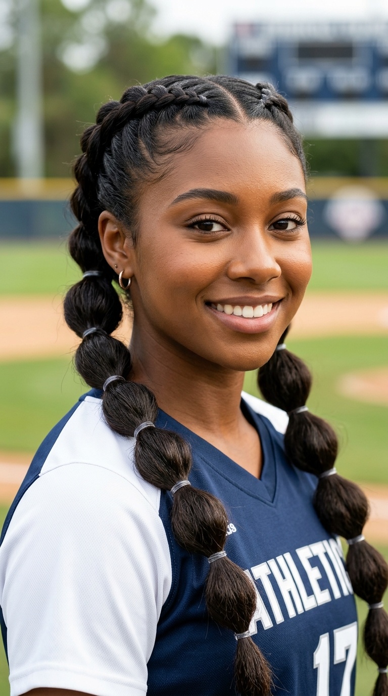 Double Dutch Bubble Braids