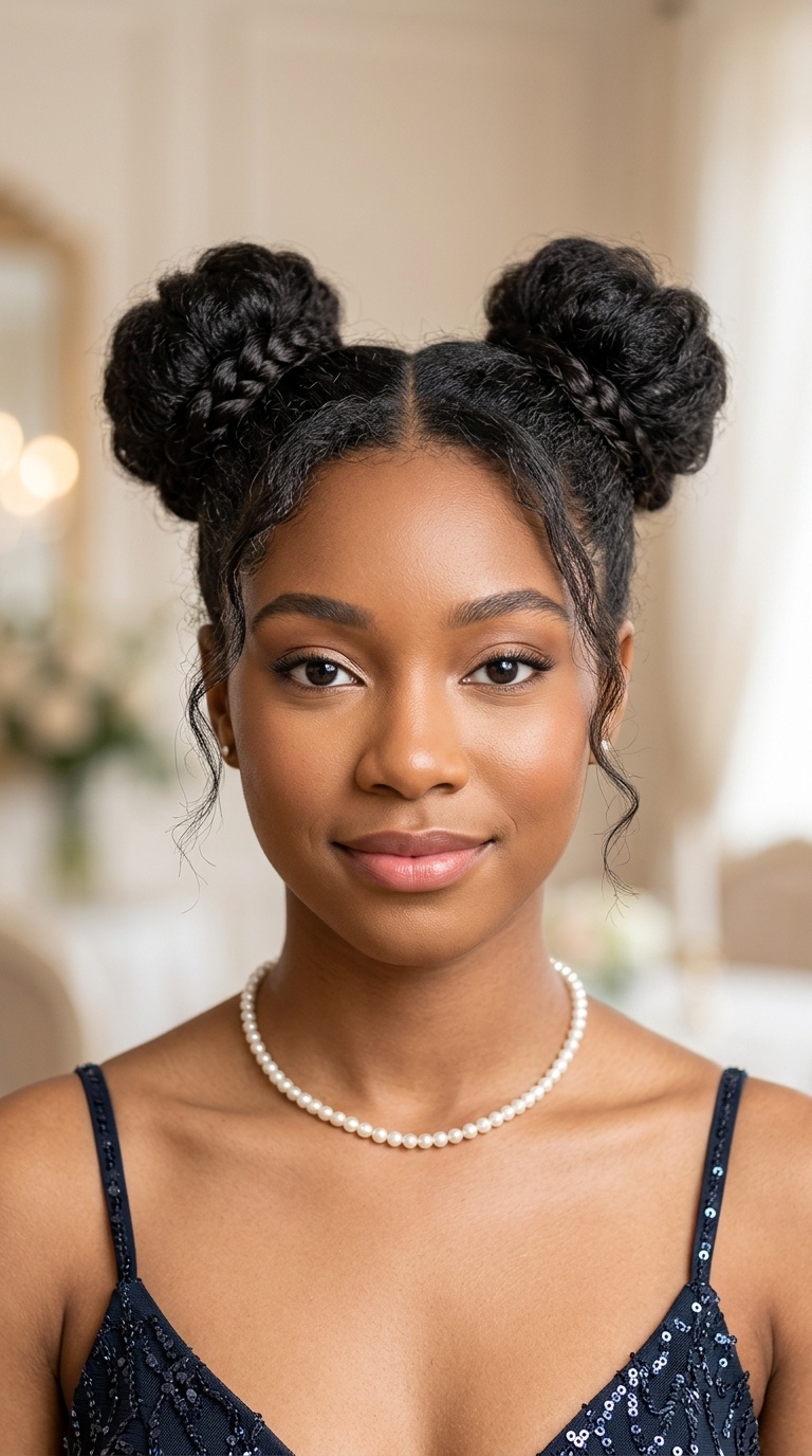 Double Dutch Buns (Space Buns)