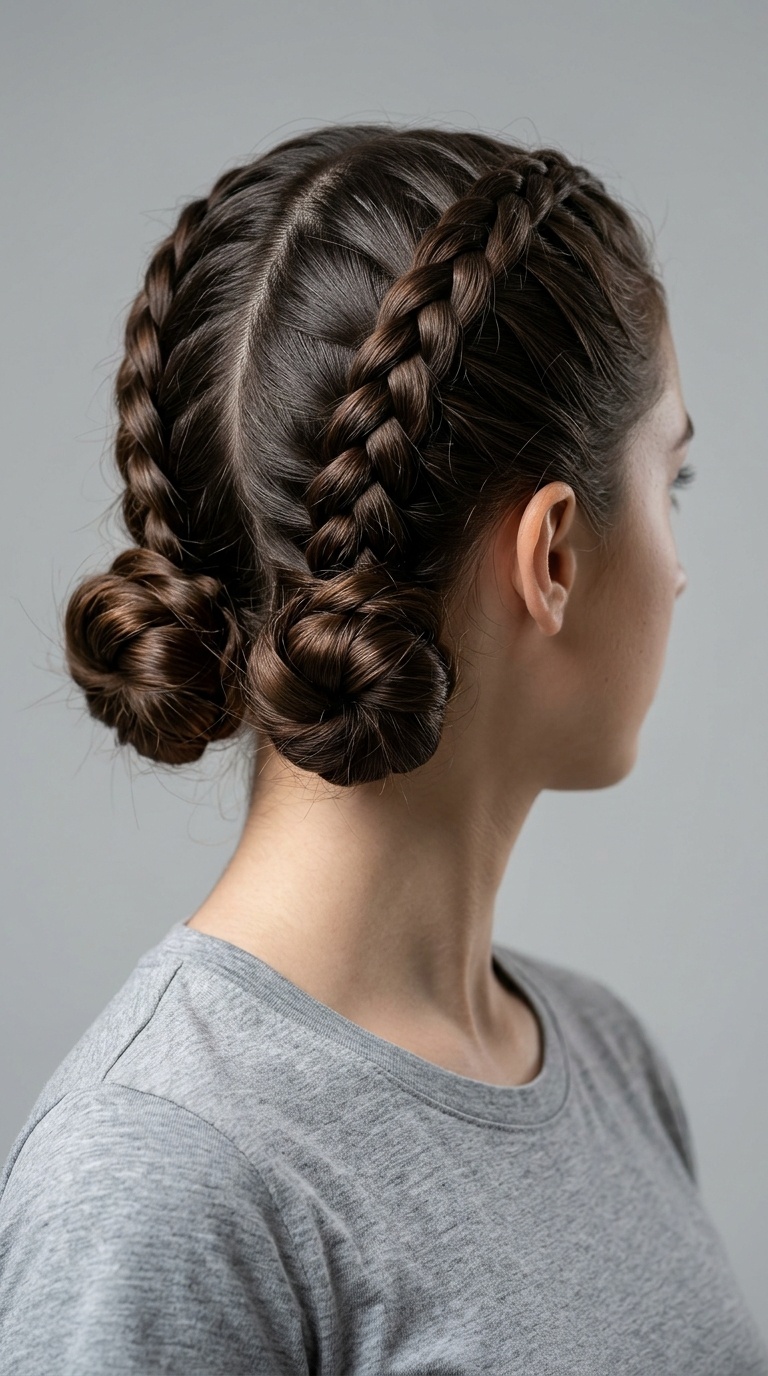 Double Dutch Low Buns