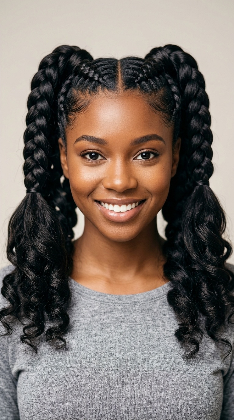 Double Dutch Ponytails
