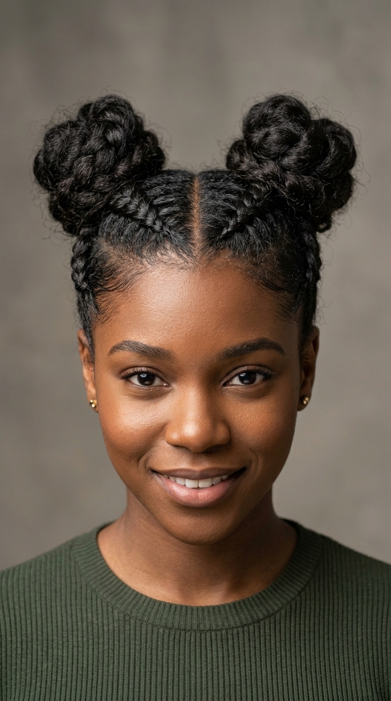 Double Dutch Space Buns