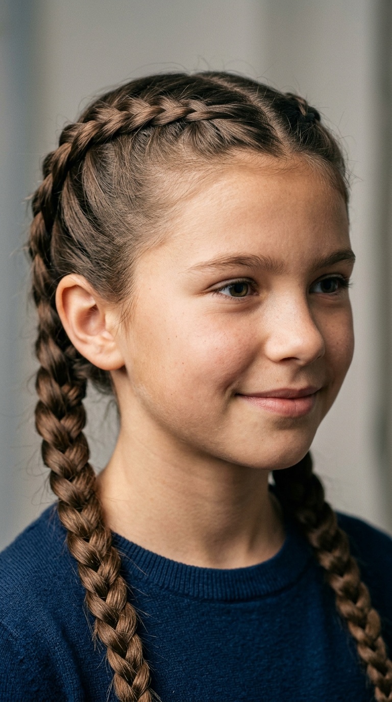 Double French Braids