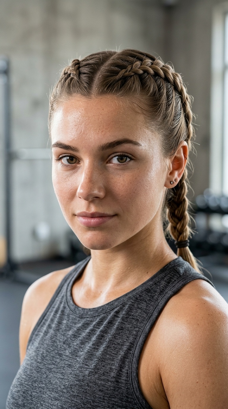 Double French Braids