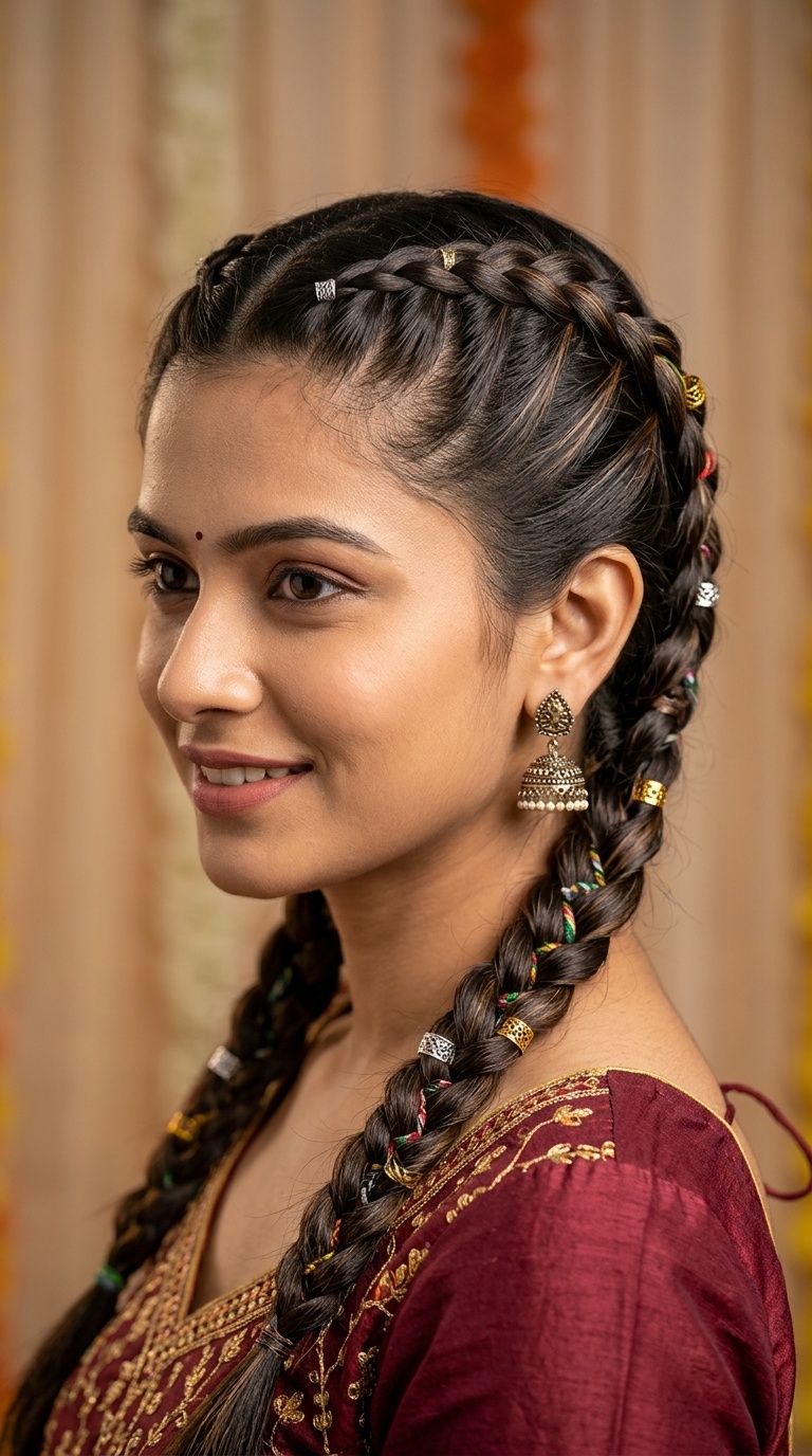 Double French Braids