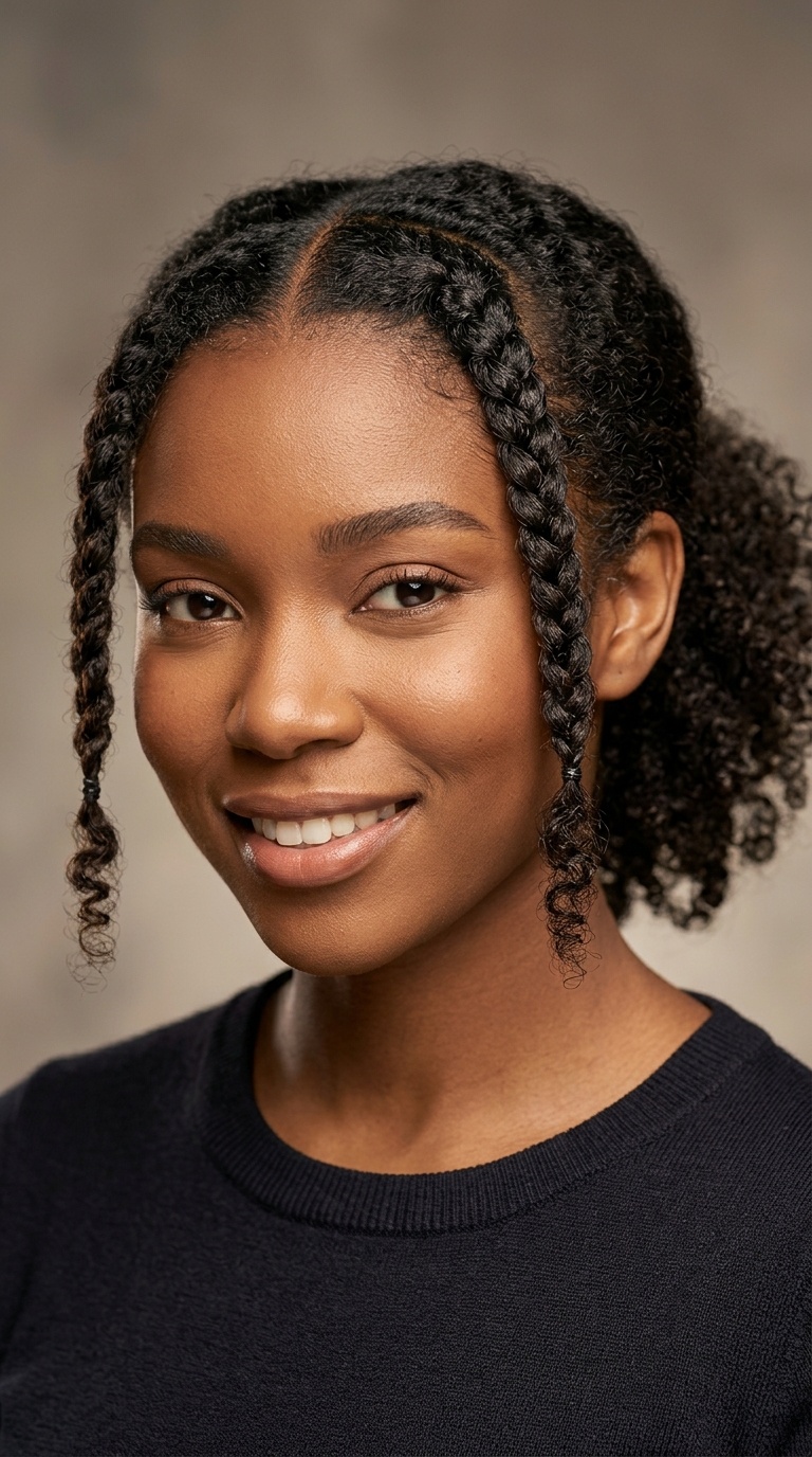 Double Front Braids