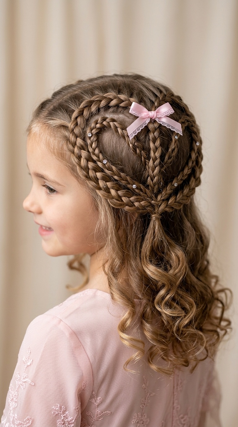 Double Heart Halo Braid